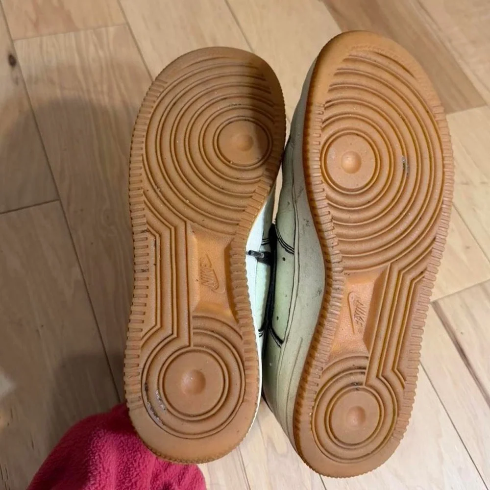 Nike Cream and Black Sneakers